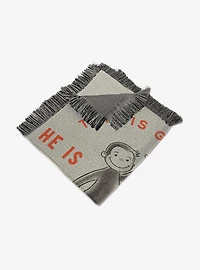 Curious George Very Curious Monkey Tapestry Throw Blanket