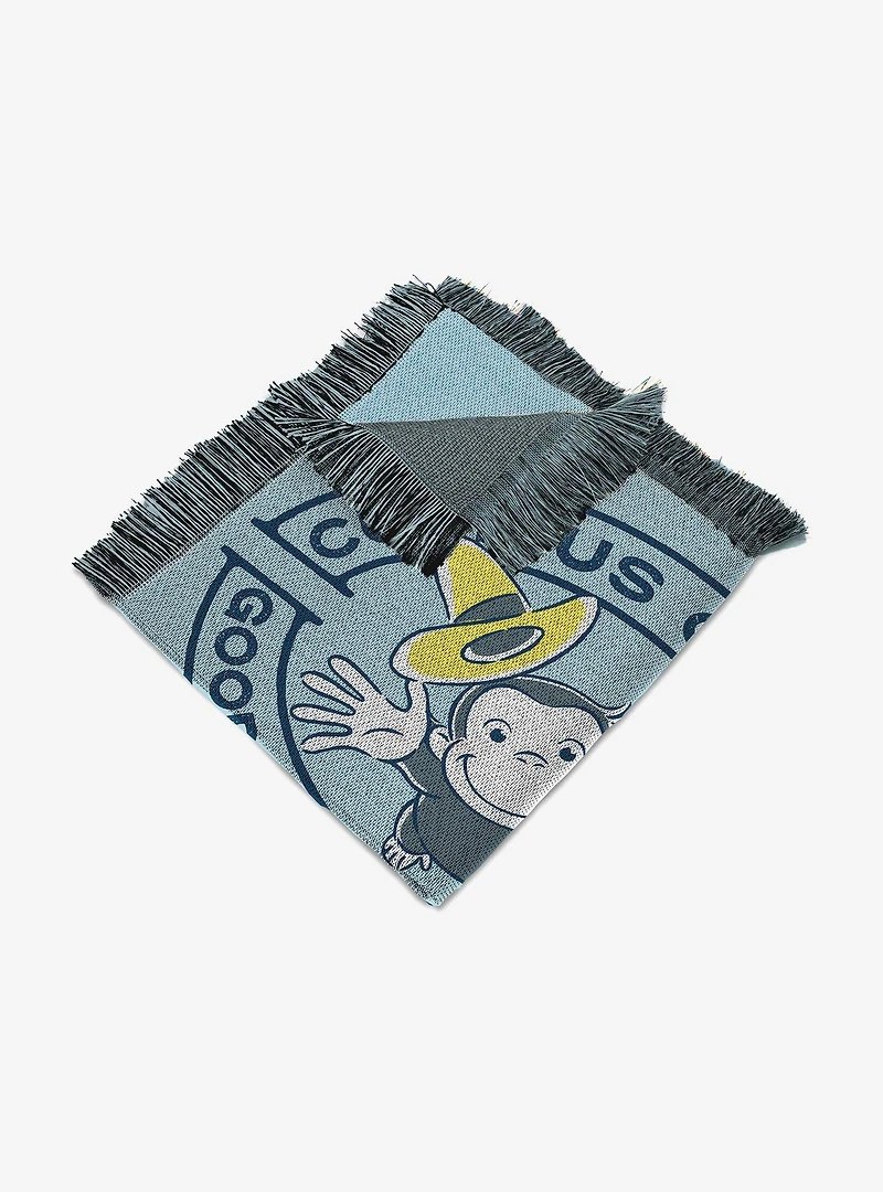 Curious George Good Little Monkey Tapestry Throw Blanket