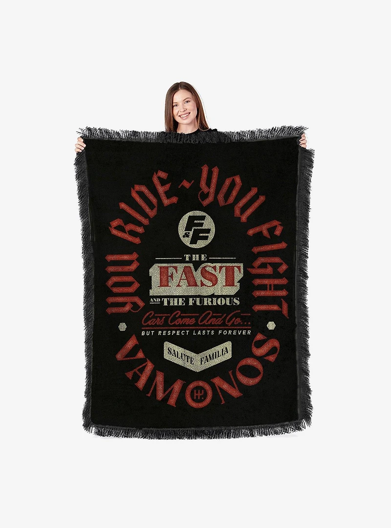 Fast & Furious Cars Come and Go Tapestry Throw Blanket