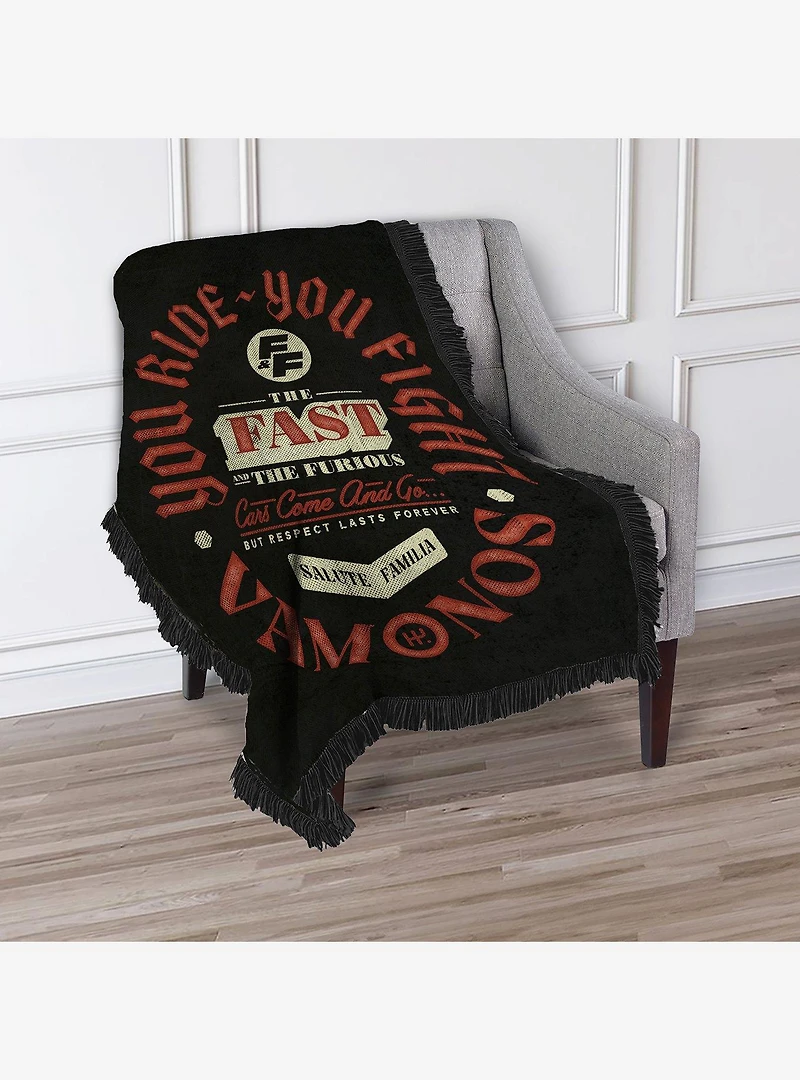 Fast & Furious Cars Come and Go Tapestry Throw Blanket