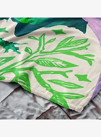 Wicked: For Good Pink and Green 50x60" Silk Touch Throw Blanket