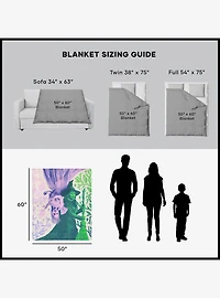 Wicked: For Good Pink and Green 50x60" Silk Touch Throw Blanket