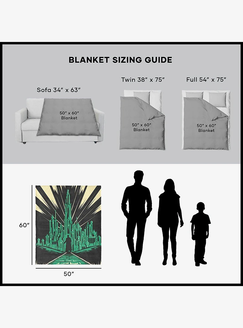 Wicked: For Good All Roads 50x60" Silk Touch Throw Blanket