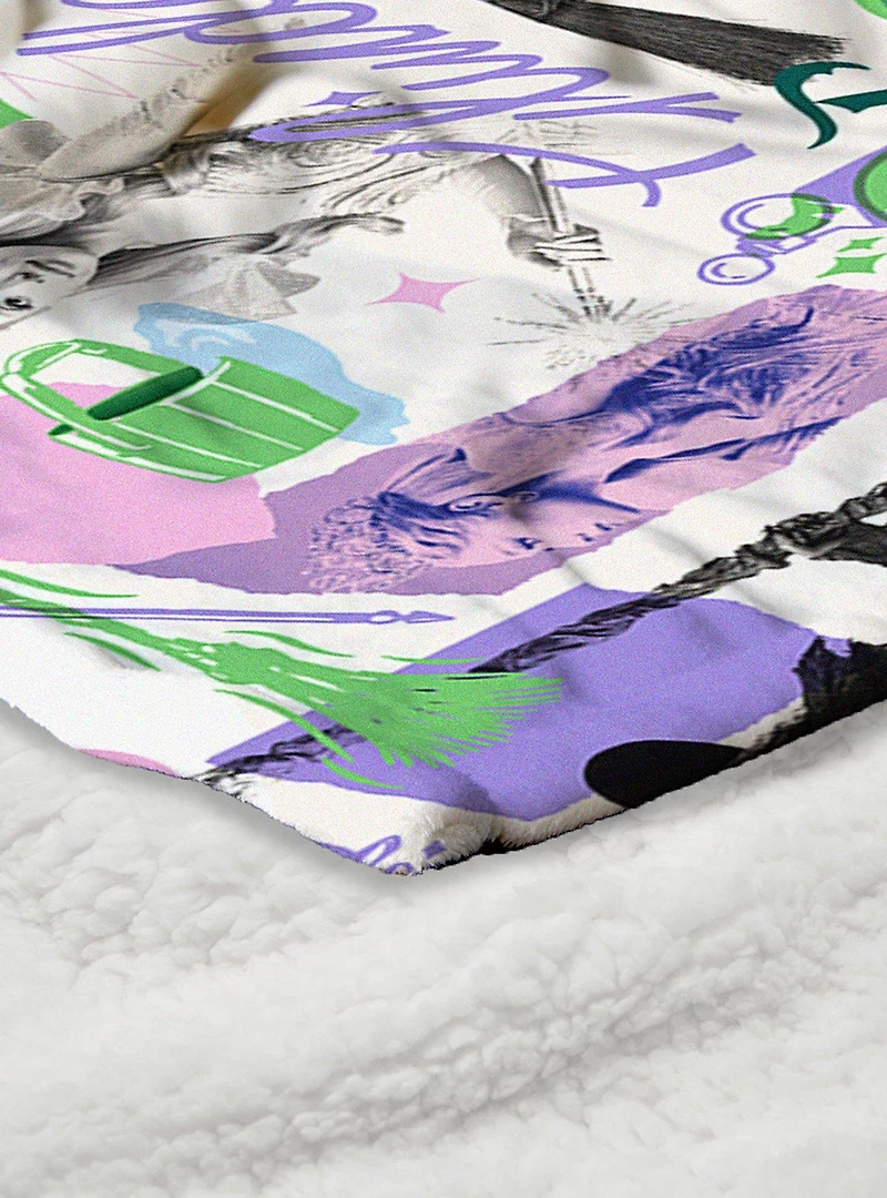 Wicked: For Good Silk Touch Sherpa Throw Blanket