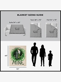Wicked: For Good You're Mine Silk Touch Sherpa Throw Blanket
