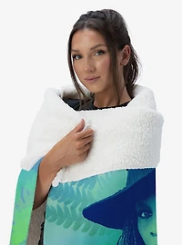 Wicked: For Good Greenery Silk Touch Sherpa Throw Blanket