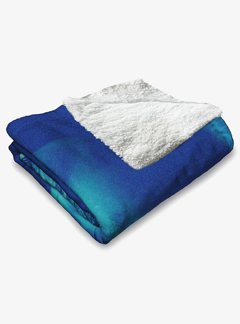 Wicked: For Good Greenery Silk Touch Sherpa Throw Blanket