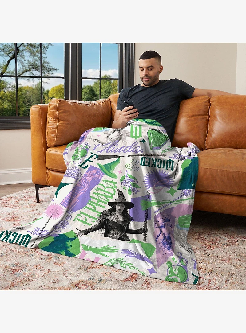 Wicked: For Good 60x80" Silk Touch Throw Blanket
