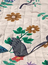 Harry Potter Botanical Crests 60x90" Quilted Throw Blanket