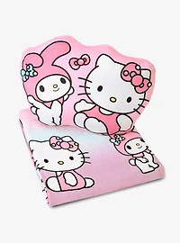 Hello Kitty Hello Bun Silk Touch Throw Blanket and Cloud Pal Set