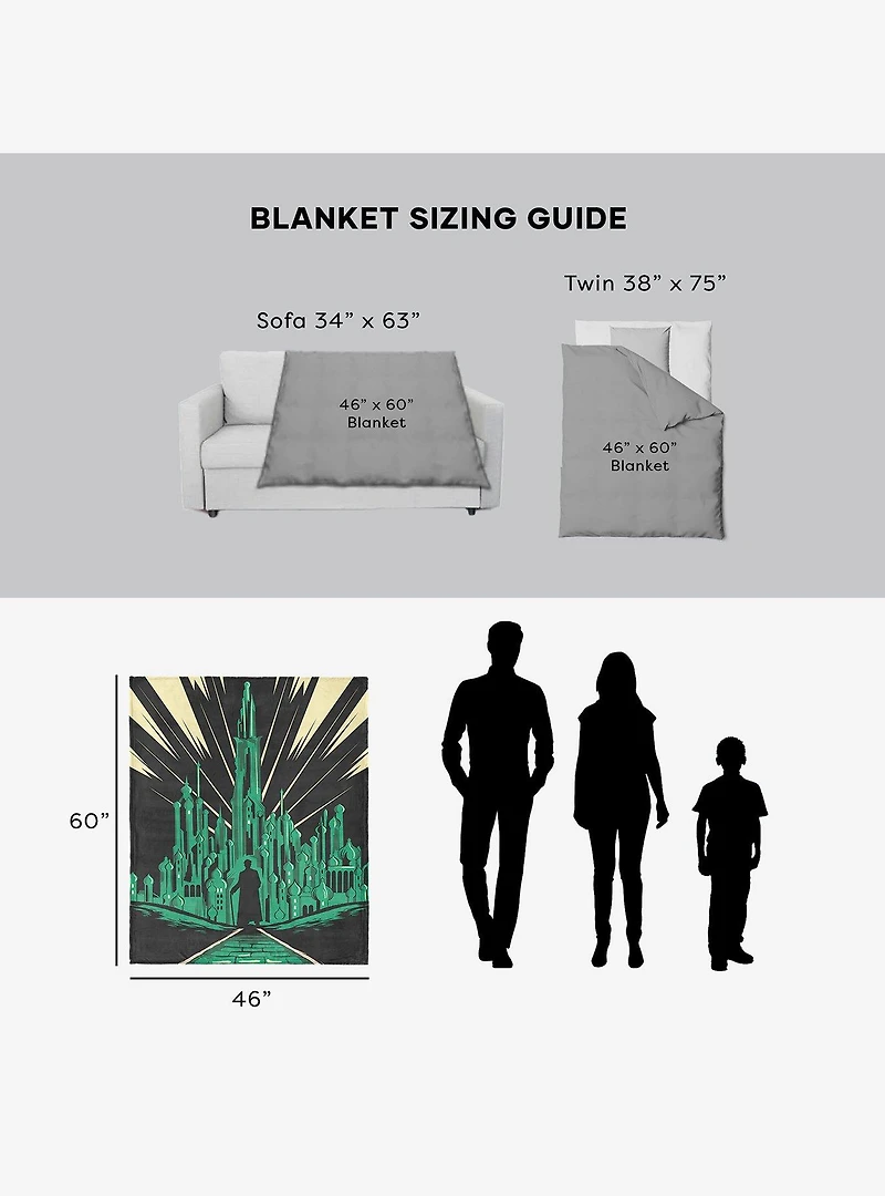 Wicked: For Good All Roads 46x60" Silk Touch Throw Blanket