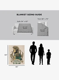 Wicked: For Good Made of Straw 46x60" Silk Touch Throw Blanket