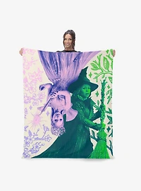 Wicked: For Good Pink and Green 46x60" Silk Touch Throw Blanket