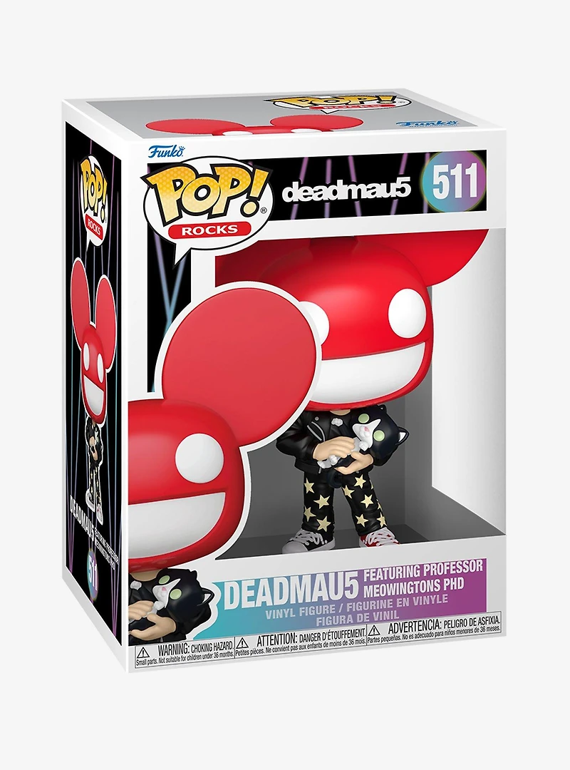 Funko Pop! Rocks Deadmau5 Featuring Professor Meowingtons PhD Vinyl Figure