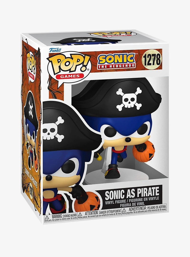 Funko Pop! Games Sonic the Hedgehog Sonic as Pirate Vinyl Figure