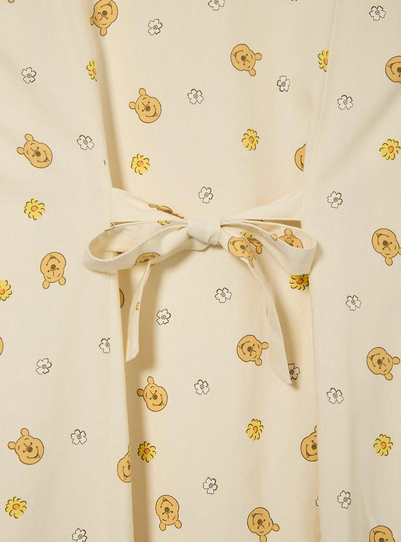 Disney Winnie the Pooh Allover Print Button-Up Plus Tank Dress — BoxLunch Exclusive