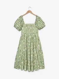 Disney the Princess and Frog Icons Gingham Midi Dress — BoxLunch Exclusive
