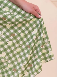 Disney the Princess and Frog Icons Gingham Plus Midi Dress — BoxLunch Exclusive