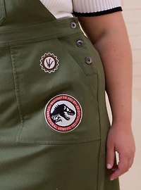 Jurassic Park Embroidered Patches Women's Plus Overall Dress - BoxLunch Exclusive