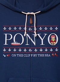 Studio Ghibli® Ponyo Embroidered Zippered Hoodie - BoxLunch Exclusive