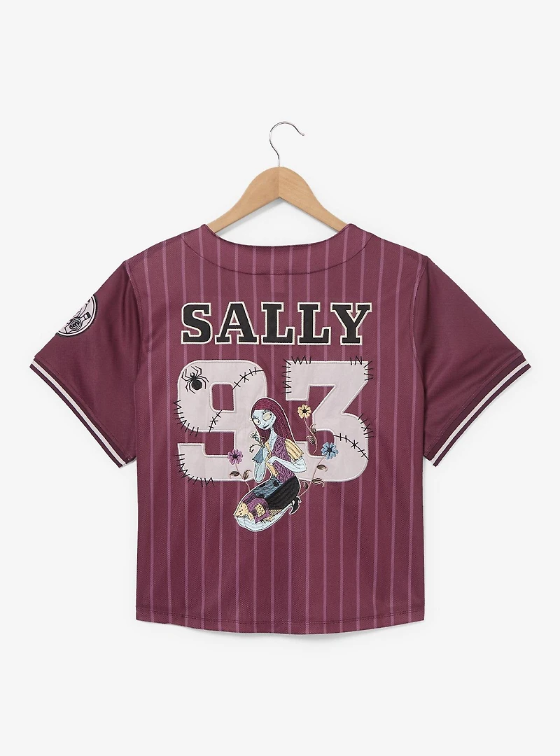 Disney The Nightmare Before Christmas Sally Women's Plus Cropped Baseball Jersey - BoxLunch Exclusive