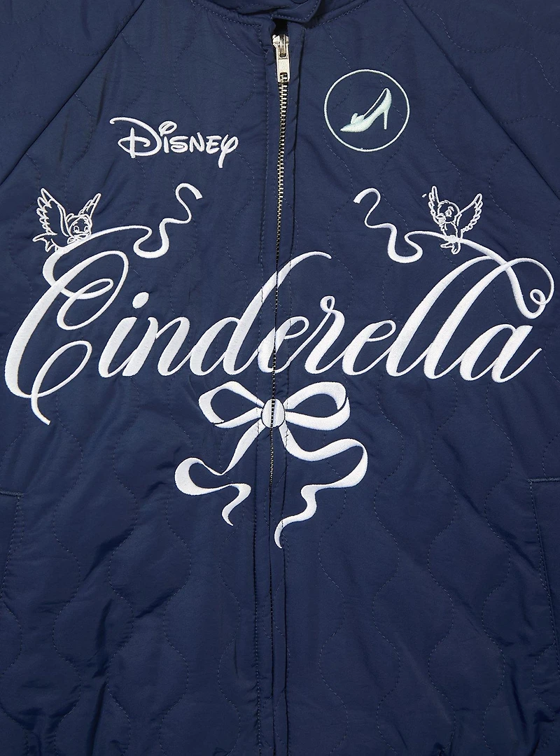 Disney Cinderella Women's Plus Cropped Moto Jacket - BoxLunch Exclusive