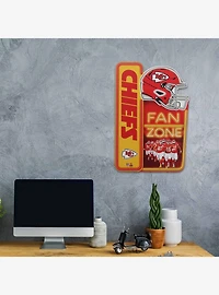 NFL Kansas City Chiefs Fan Zone Metal Sign