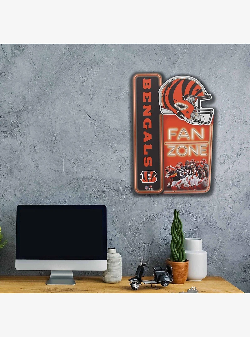 NFL Cincinnati Bengals Fan Zone Metal Sign