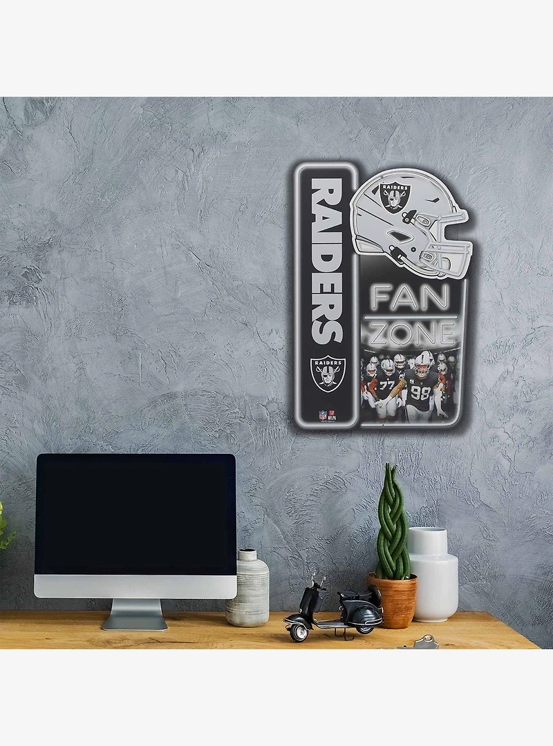 NFL Las Vegas Raiders Fan Zone Metal Sign