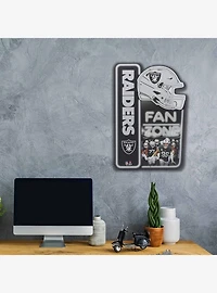NFL Las Vegas Raiders Fan Zone Metal Sign