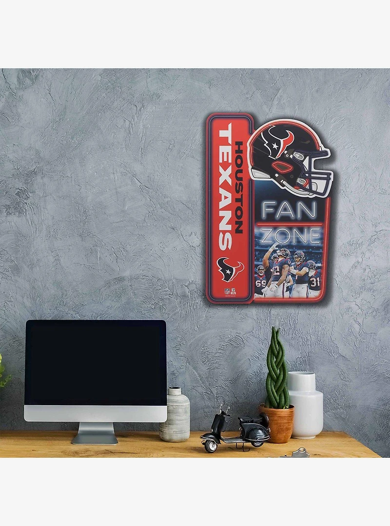 NFL Houston Texans Fan Zone Metal Sign