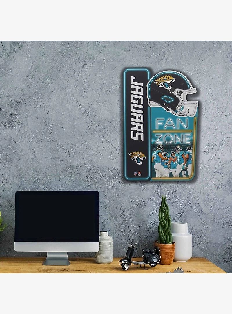 NFL Jacksonville Jaguars Fan Zone Metal Sign