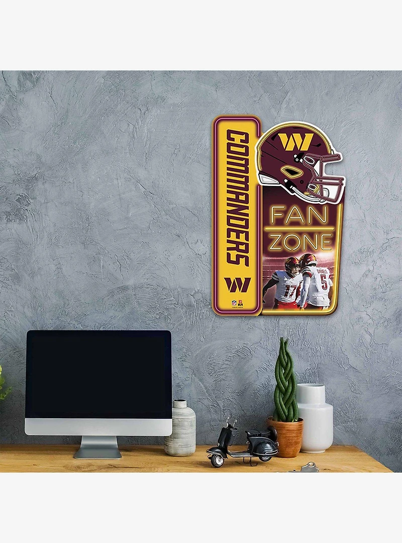 NFL Washington Commanders X-Metal Fan Zone Sign