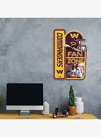 NFL Washington Commanders X-Metal Fan Zone Sign