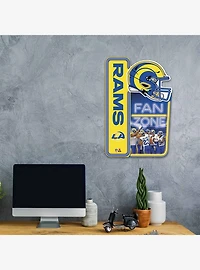 NFL Los Angeles Rams X-Metal Fan Zone Sign
