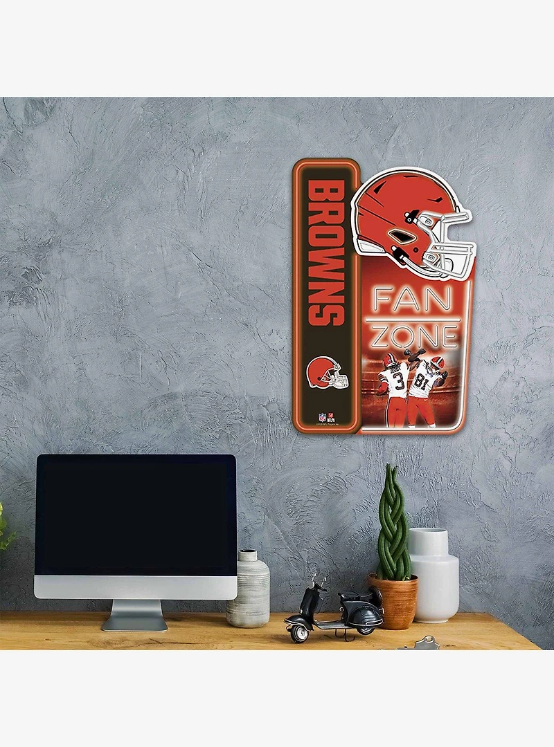 NFL Cleveland Browns X-Metal Fan Zone Sign
