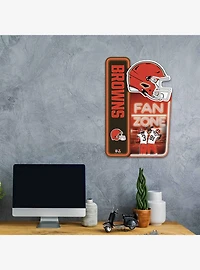 NFL Cleveland Browns X-Metal Fan Zone Sign