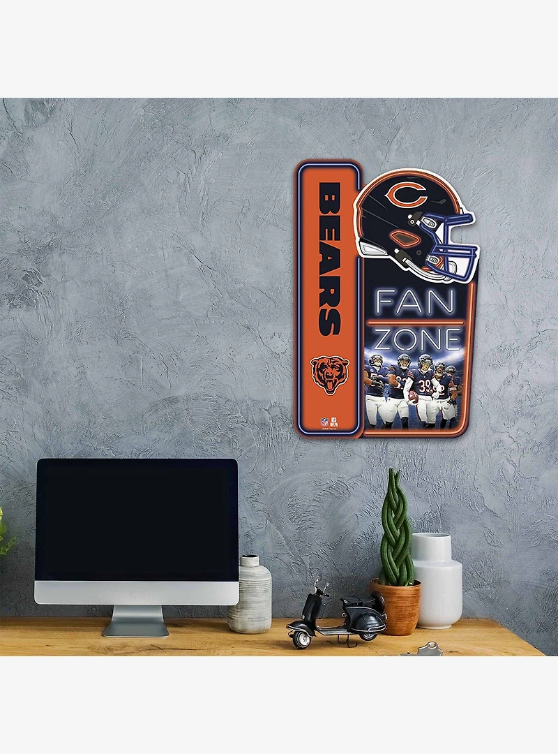 NFL Chicago Bears X-Metal Fan Zone Sign
