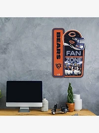 NFL Chicago Bears X-Metal Fan Zone Sign