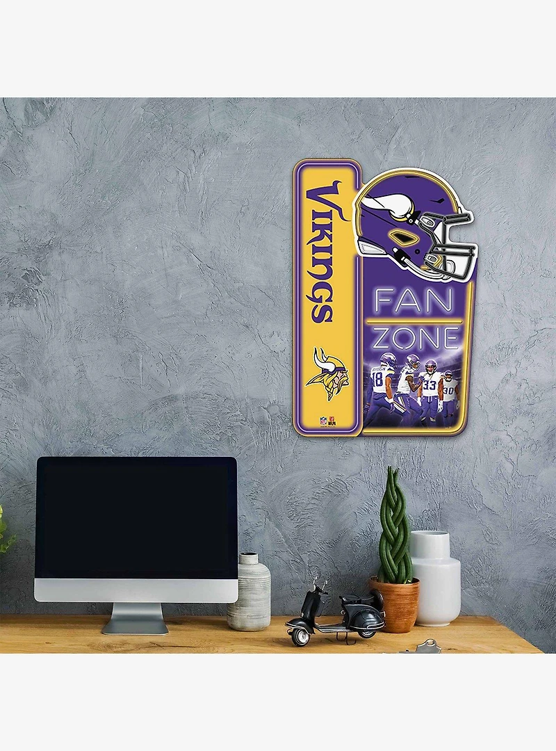 NFL Minnesota Vikings X-Metal Fan Zone Sign