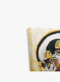 NFL Green Bay Packers Jayden Reed & Jordan Love Painterly Graffiti Canvas Wall Decor