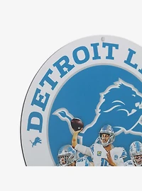 NFL Detroit Lions Gameday Round Metal Sign