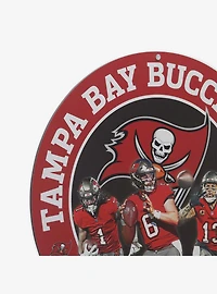 NFL Tampa Bay Buccaneers Gameday Round Metal Sign