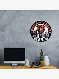 NFL Chicago Bears Round Wall Sign