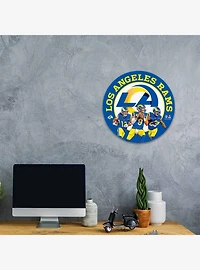NFL Los Angeles Rams Round Wall Sign