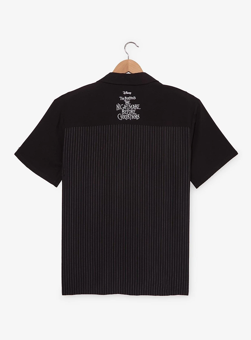 Disney The Nightmare Before Christmas Striped Woven Button-Up - BoxLunch Exclusive