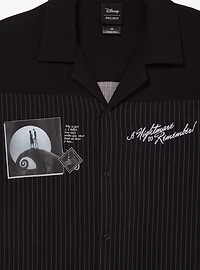 Disney The Nightmare Before Christmas Striped Woven Button-Up - BoxLunch Exclusive
