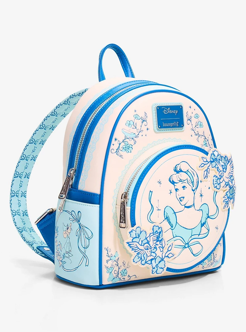 Loungefly Disney Cinderella Tonal Portrait Mini Backpack - BoxLunch Exclusive