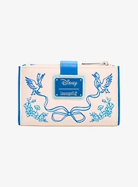 Loungefly Disney Cinderella Tonal Floral Jaq & Gus Wallet - BoxLunch Exclusive