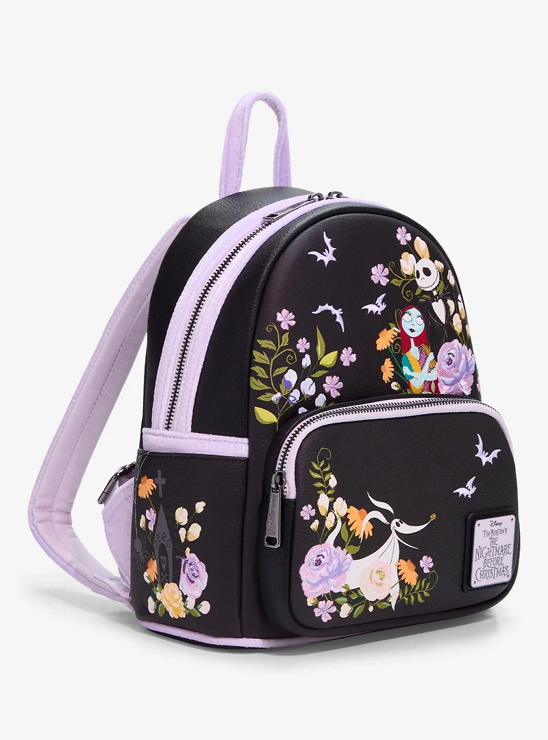 Loungefly Disney The Nightmare Before Christmas Floral Mini Backpack — BoxLunch Exclusive